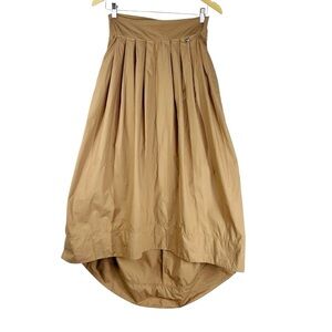 MOTEL DIIFFUSIONE MODA Unique Tan Cotton Full Skirt Made in Italy Women's Medium
